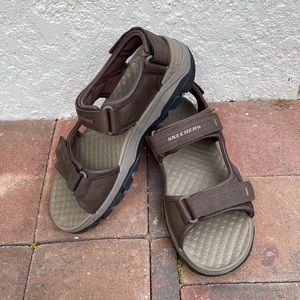 Skechers Sandals Men 10 Brown Tresman-Garo Relaxed Fit Strappy Hiking 204105 NEW